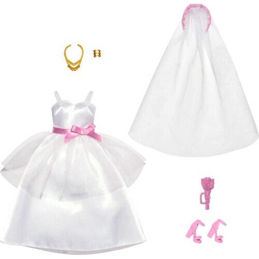 Mattel‎ Barbie Bridal Fashion Pack including Wedding Dress, Veil & Accessories